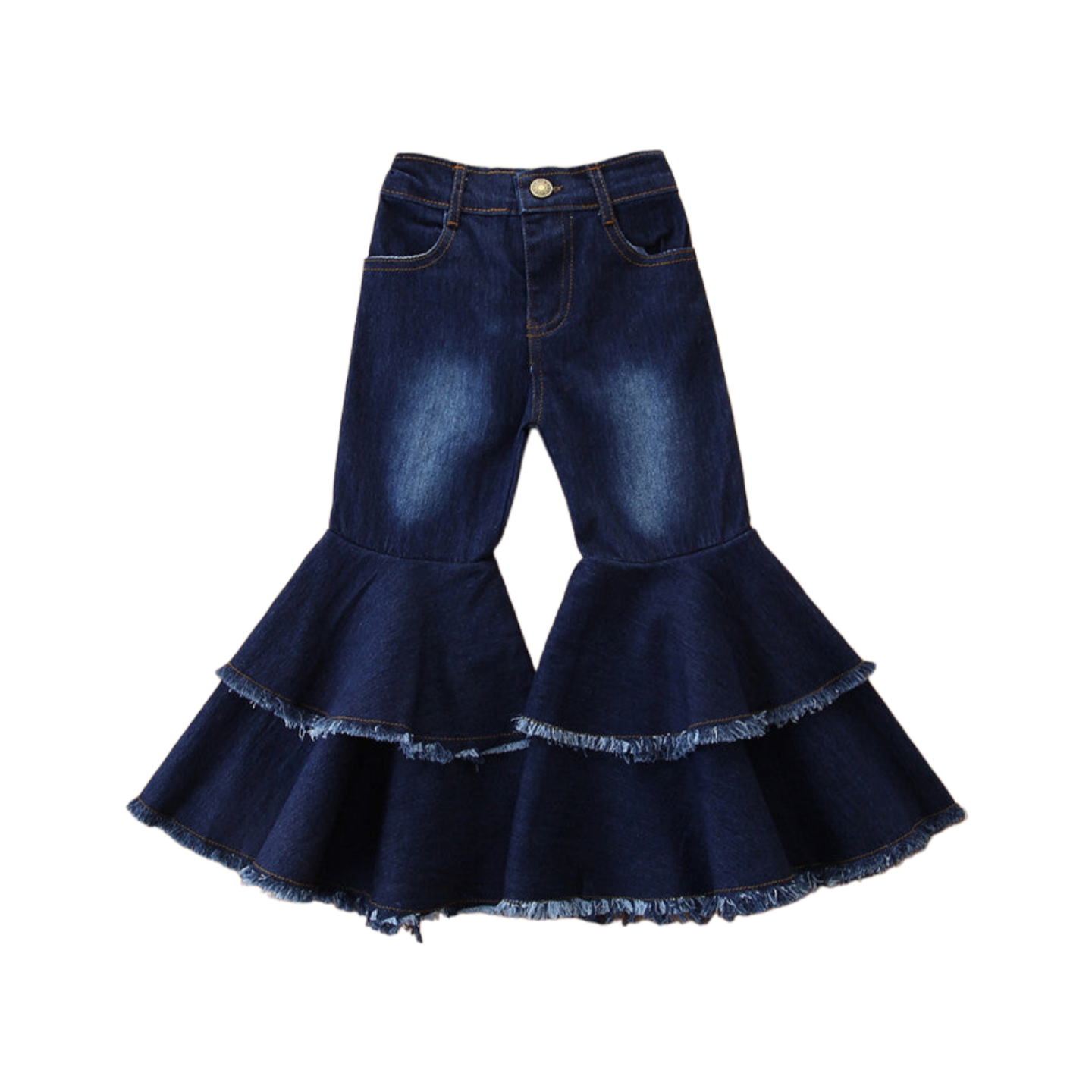 European And American Style Girls Kids Fashion Bell Bottom Pants