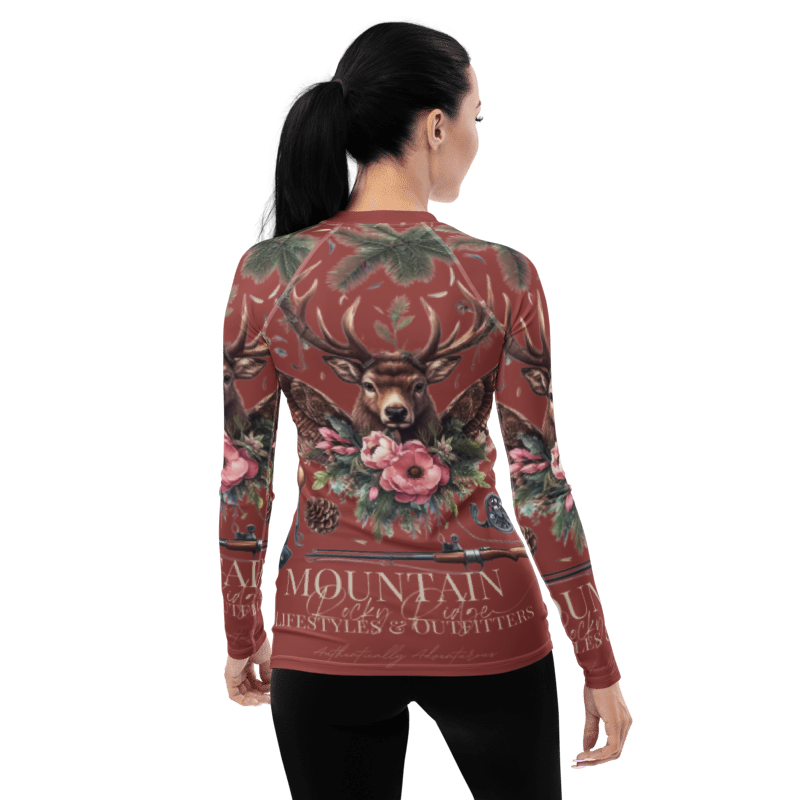 Women's Rash Guard Exclusive Love Life Live Outdoors MRRL&O Print Designs