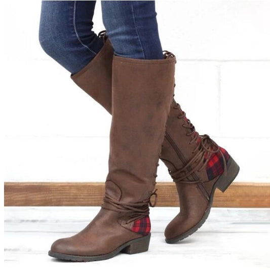 Lace-up women's boots