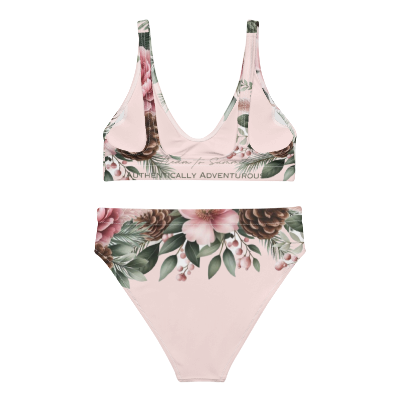 Soft Sea Shell Pink Recycled high-waisted bikini