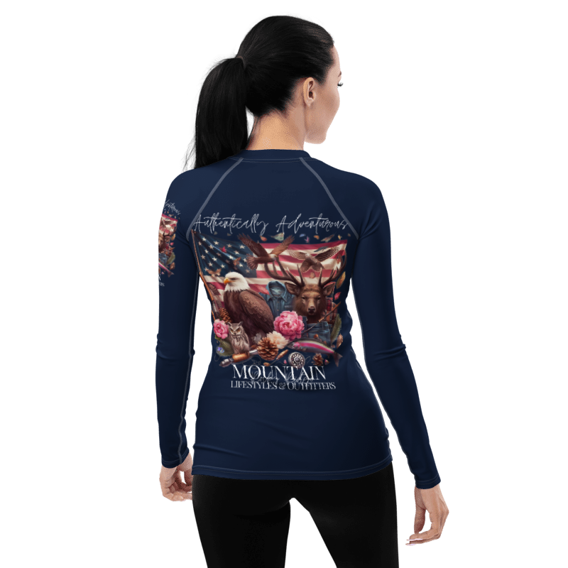 Women's Rash Guard Exclusive Love Life Live Outdoors MRRL&O Print Designs