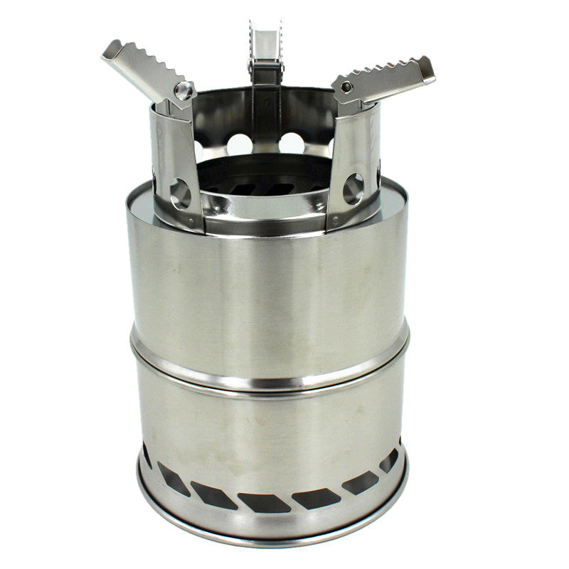 Outdoor detachable folding wood stove