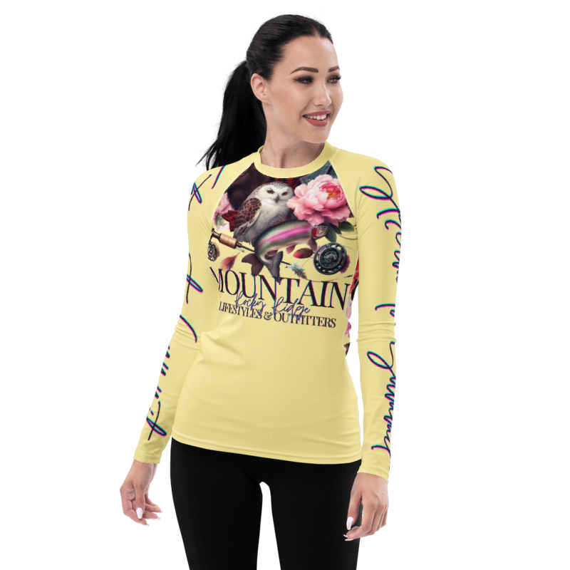 Women's Rash Guard Exclusive Love Life Live Outdoors MRRL&O Print Designs