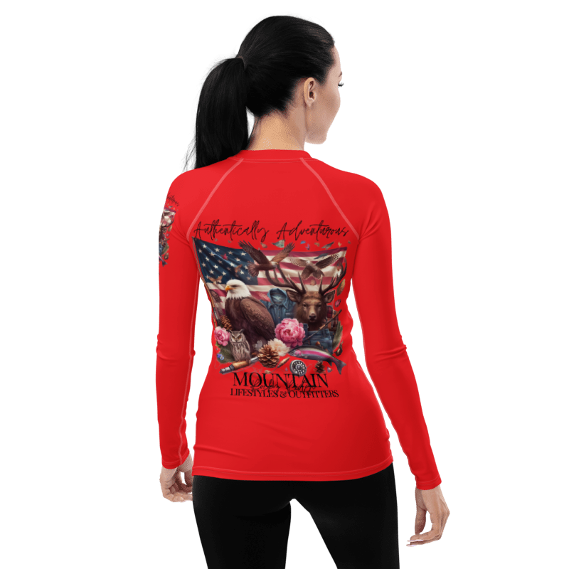 Women's Rash Guard Exclusive Love Life Live Outdoors MRRL&O Print Designs