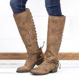 Lace-up women's boots