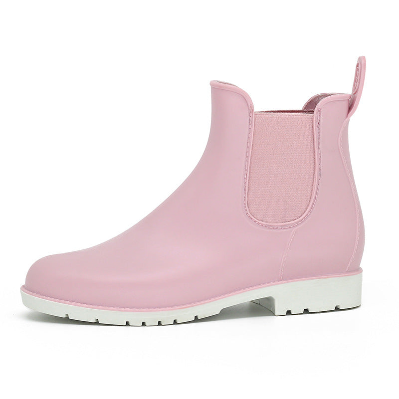 Fashion Rain Shoes Women's Short Anti-skid Boots