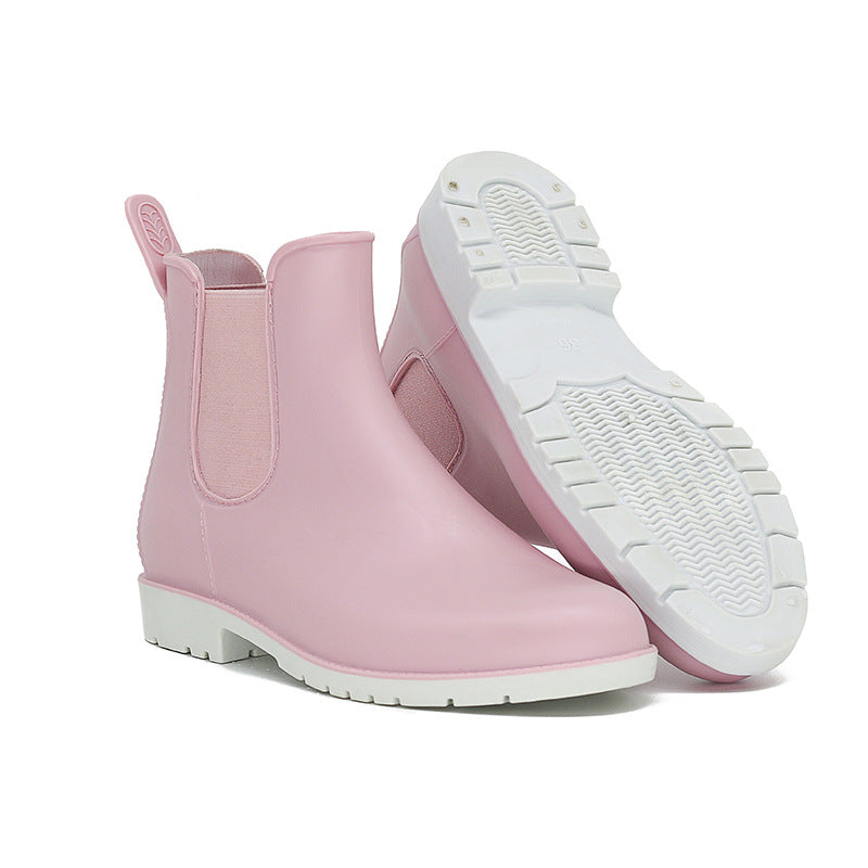 Fashion Rain Shoes Women's Short Anti-skid Boots