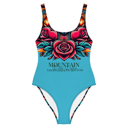 Turquoise One-Piece Swimsuit