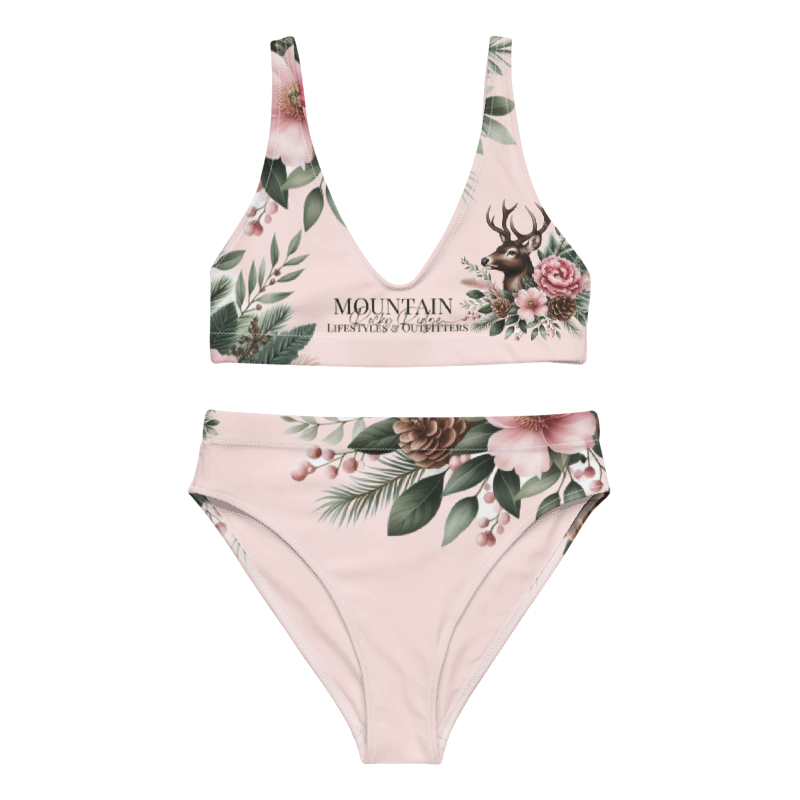 Soft Sea Shell Pink Recycled high-waisted bikini