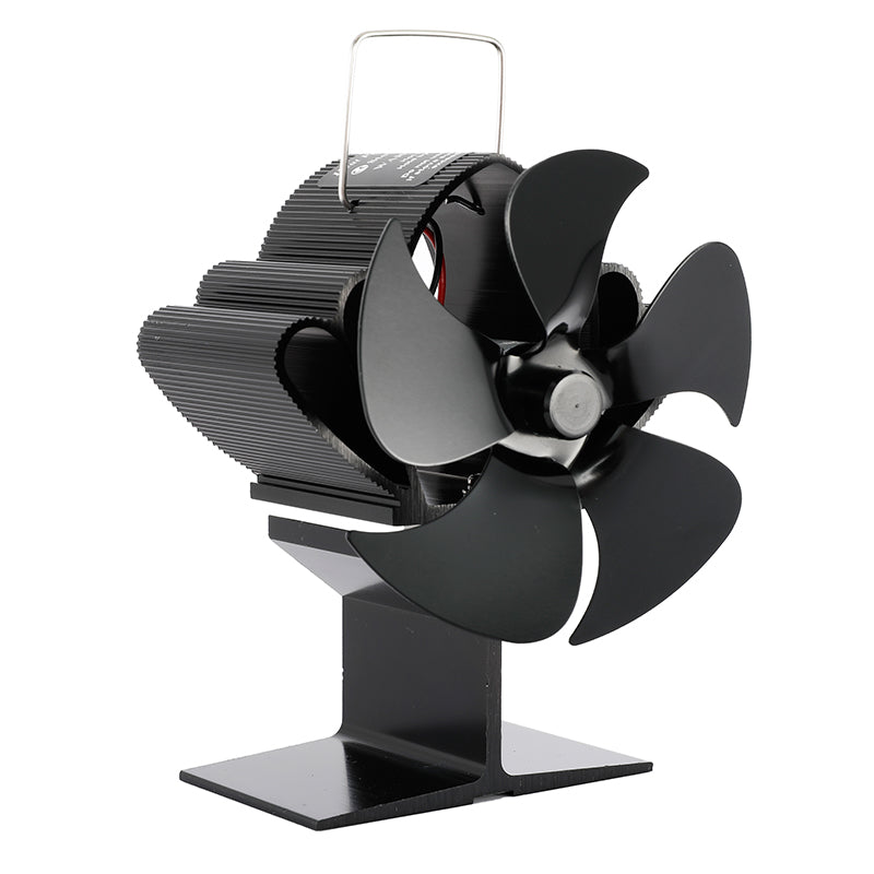 5 Blades Heat Powered Stove Fan For Wood Log Burn