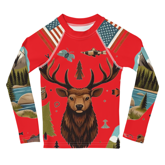 Kids Rash Guard Thermal Designed By Tucker Lee