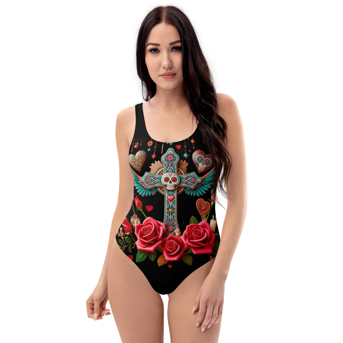 Black One-Piece Swimsuit