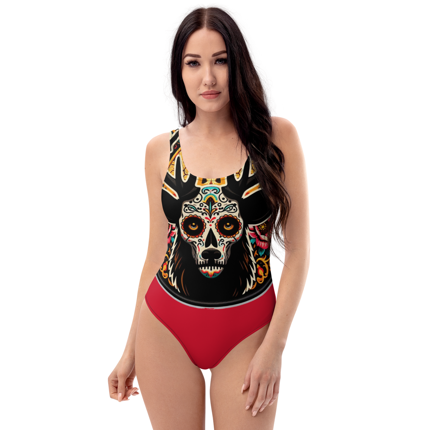 Red One-Piece Swimsuit