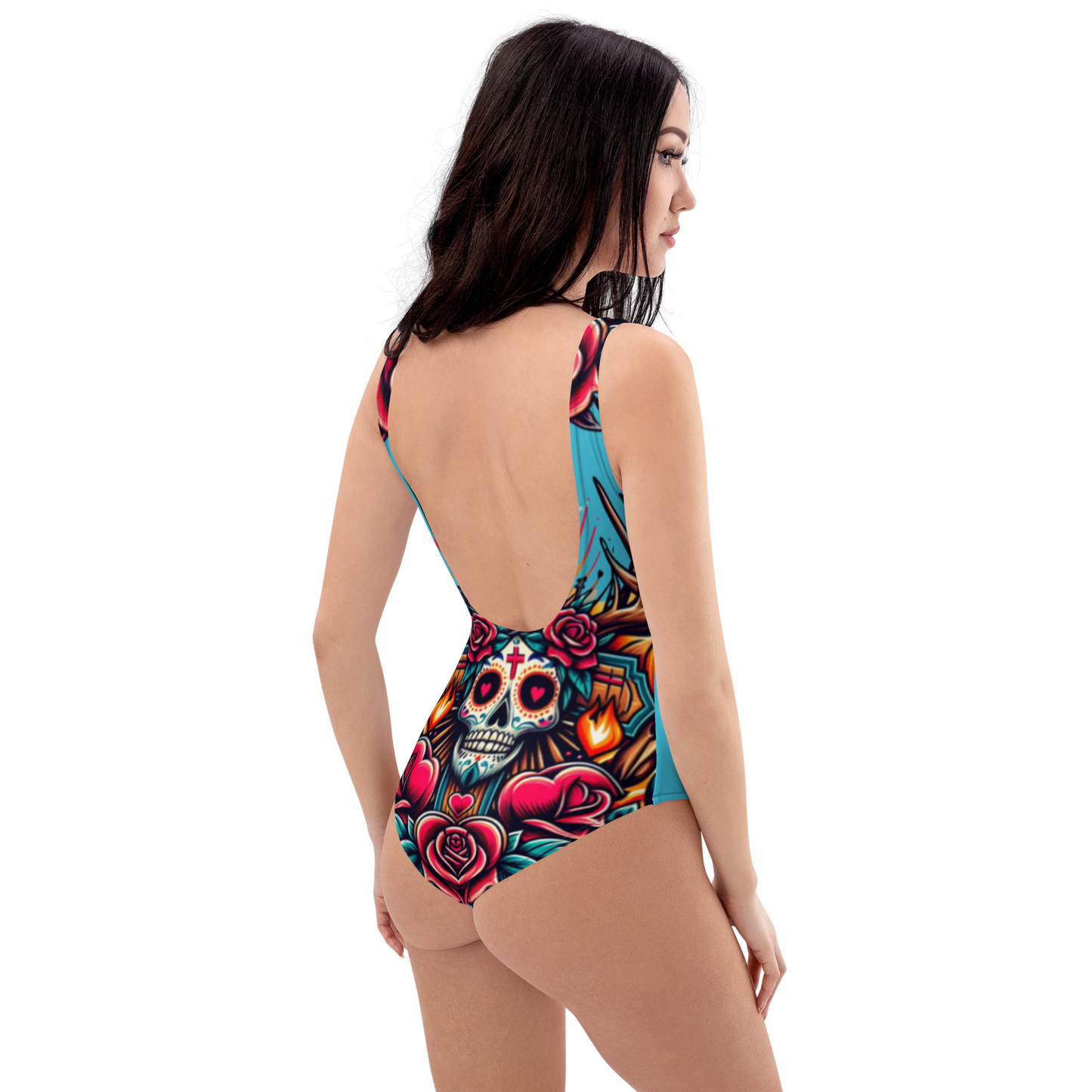 Turquoise One-Piece Swimsuit