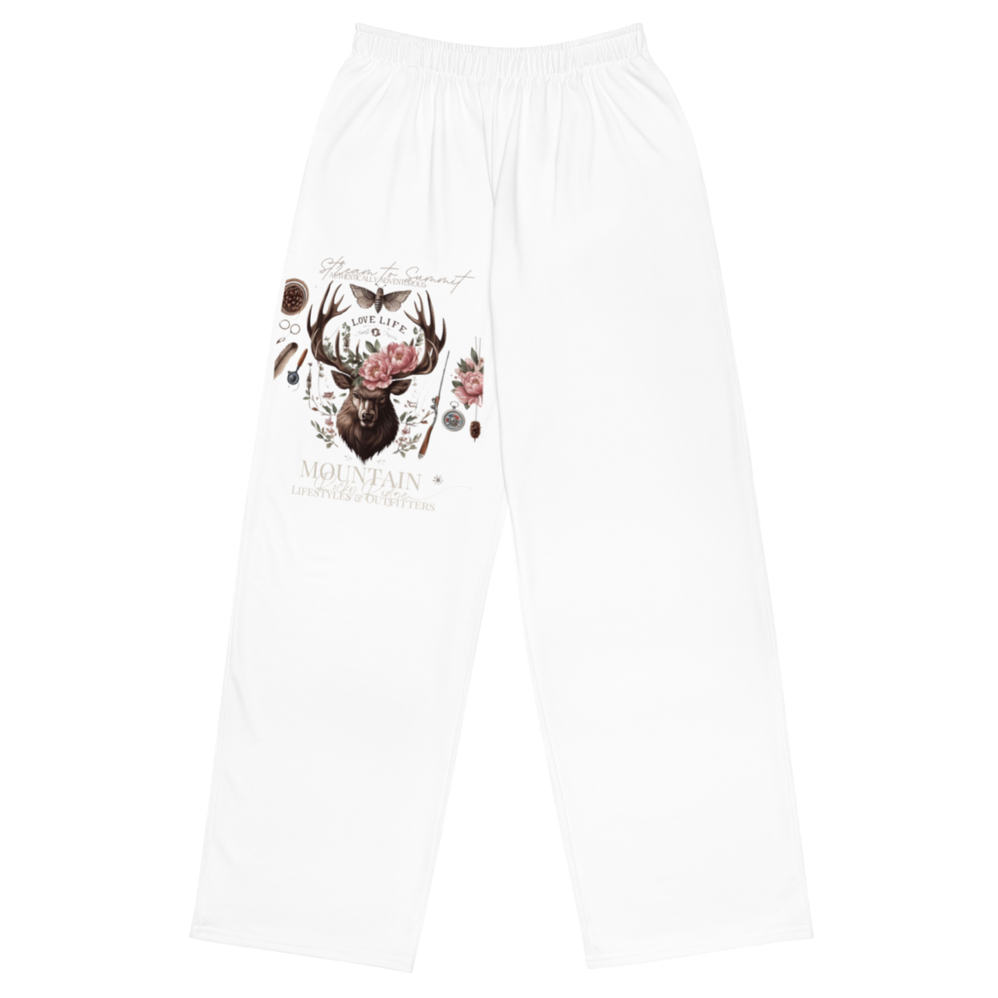 All-over print unisex wide-leg pants