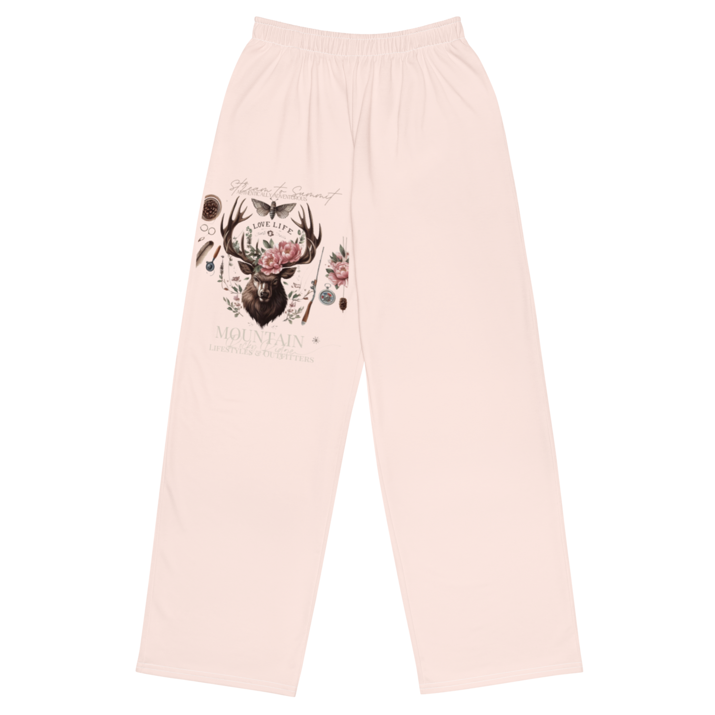 All-over print unisex wide-leg pants