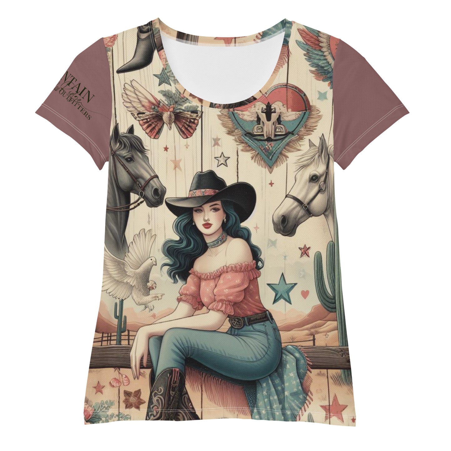 All-Over Print Women's Athletic T-shirt