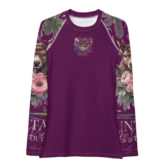 Women's Rash Guard Exclusive Love Life Live Outdoors MRRL&O Print Designs