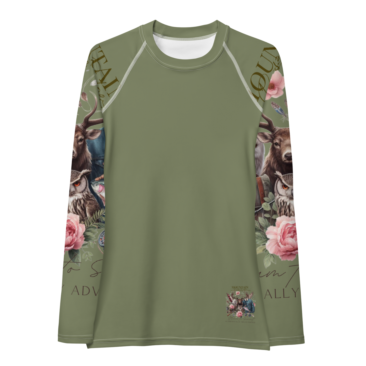 Women's Rash Guard Exclusive Love Life Live Outdoors MRRL&O Print Designs