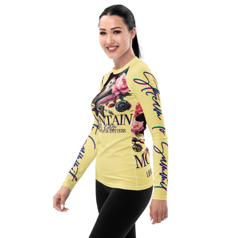 Women's Rash Guard Exclusive Love Life Live Outdoors MRRL&O Print Designs