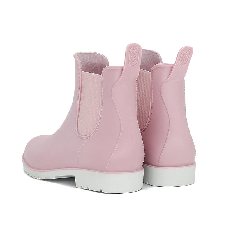 Fashion Rain Shoes Women's Short Anti-skid Boots