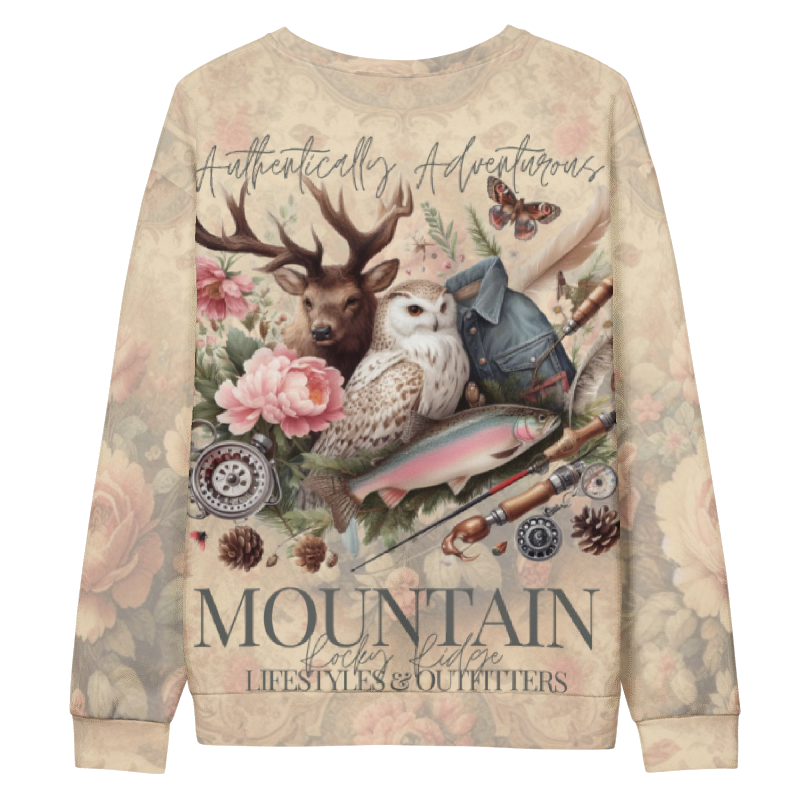 Stream To Summit Authentically Adventurous MRRL&O Sweatshirt Exclusive Print Designs