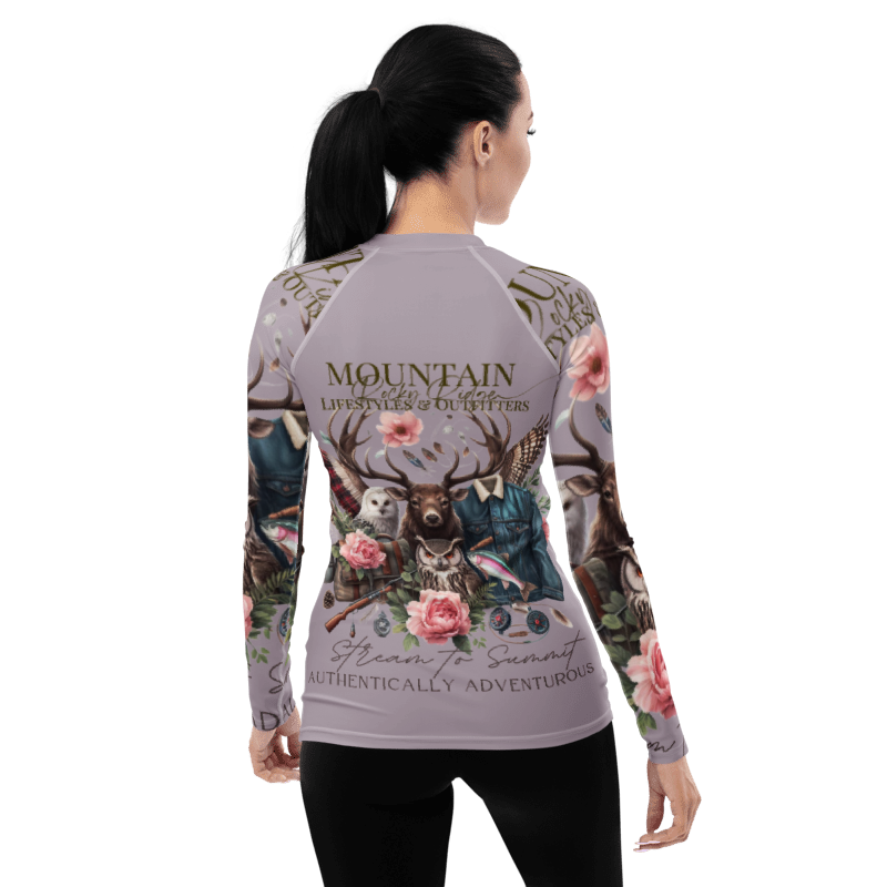 Women's Rash Guard Exclusive Love Life Live Outdoors MRRL&O Print Designs