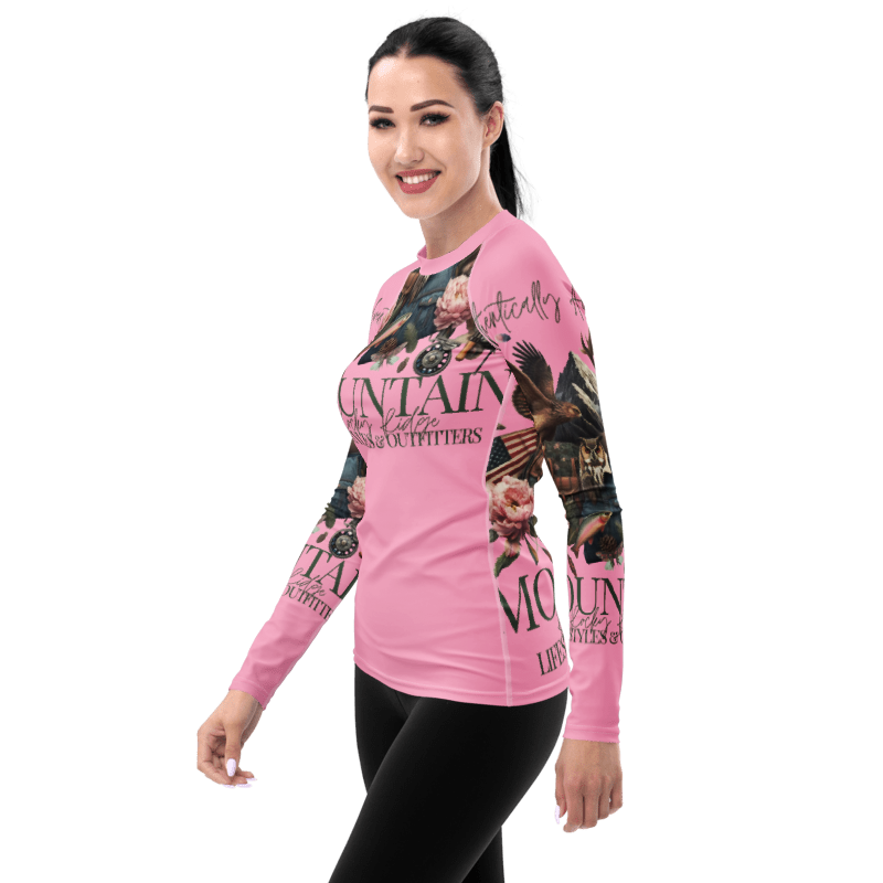 Women's Rash Guard Exclusive Love Life Live Outdoors MRRL&O Print Designs