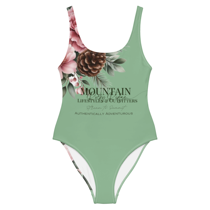 Forest Spring Summit Green One-Piece Swimsuit