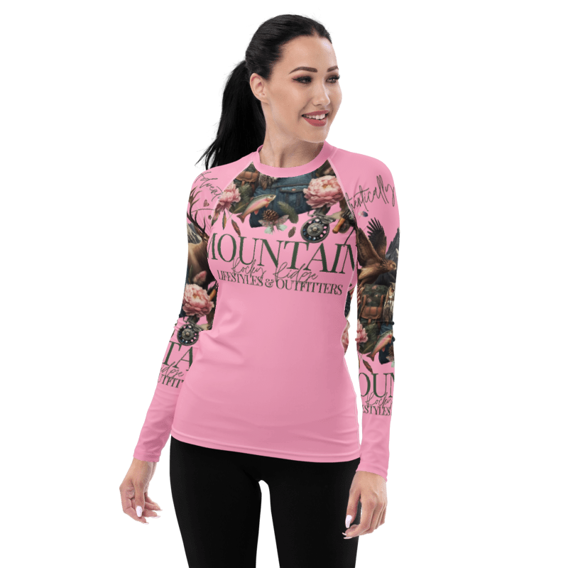 Women's Rash Guard Exclusive Love Life Live Outdoors MRRL&O Print Designs