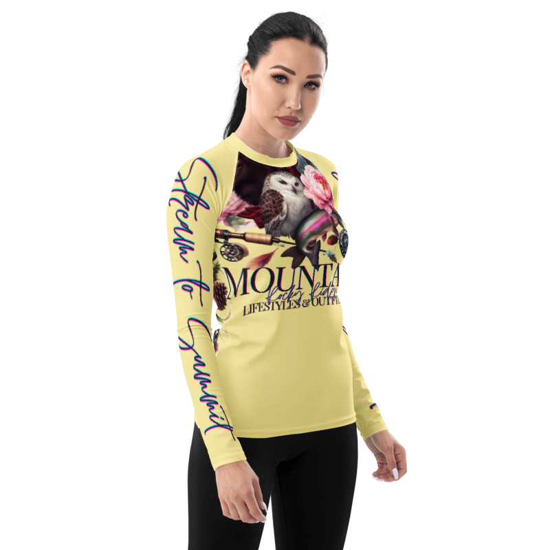 Women's Rash Guard Exclusive Love Life Live Outdoors MRRL&O Print Designs