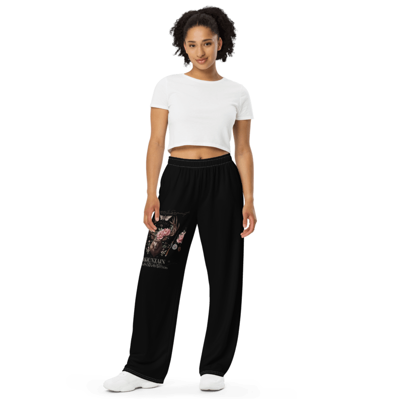 All-over print unisex wide-leg pants