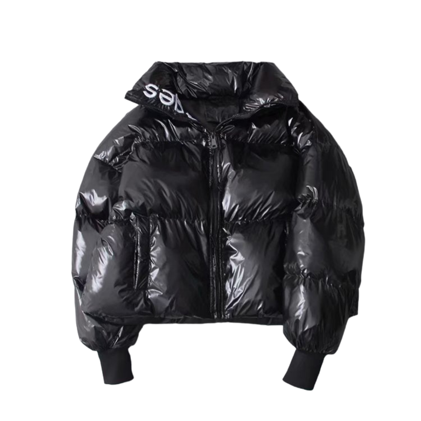 Women's Short Glossy Padded Down Jacket