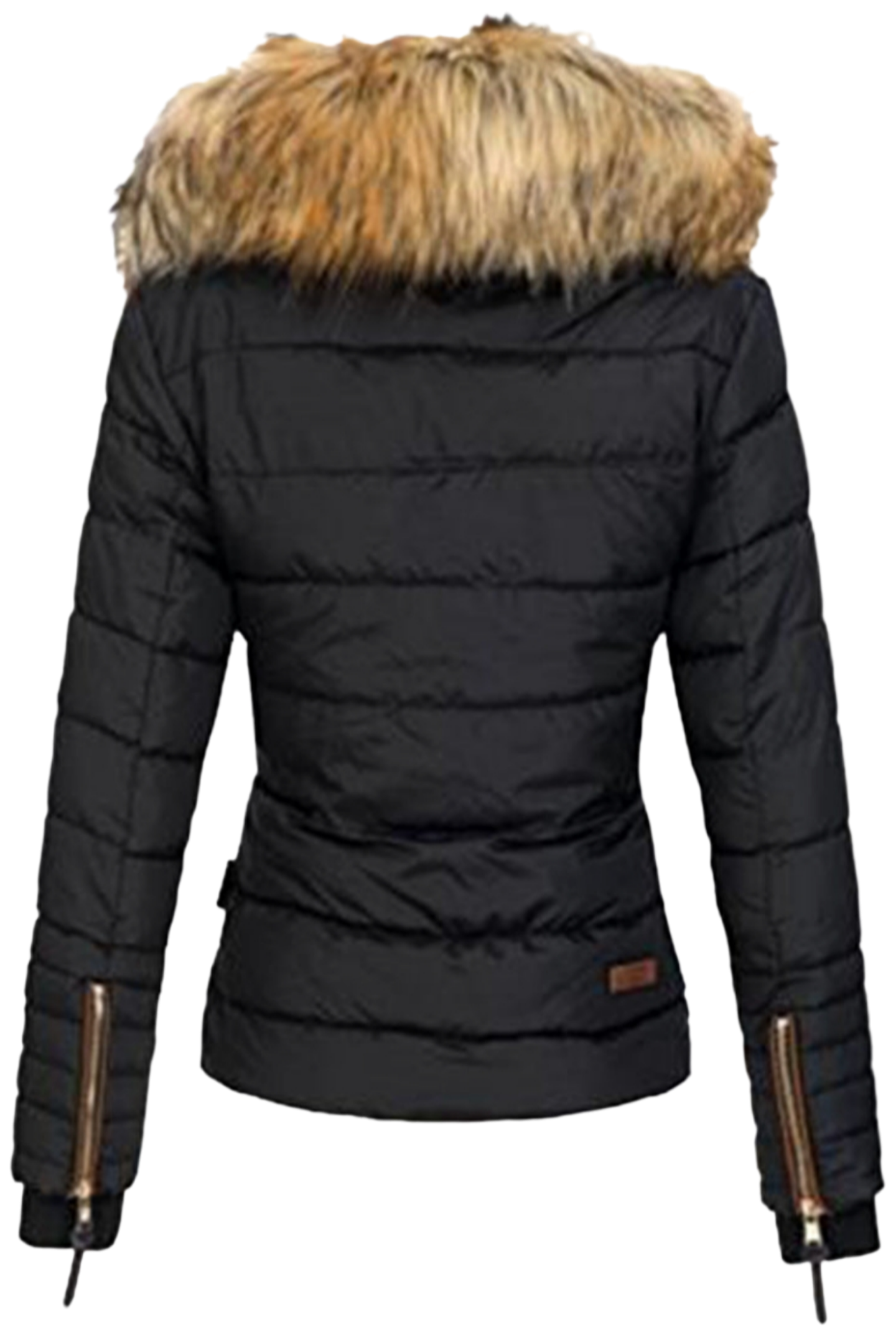 Fur Collar Zipper Cotton Jacket