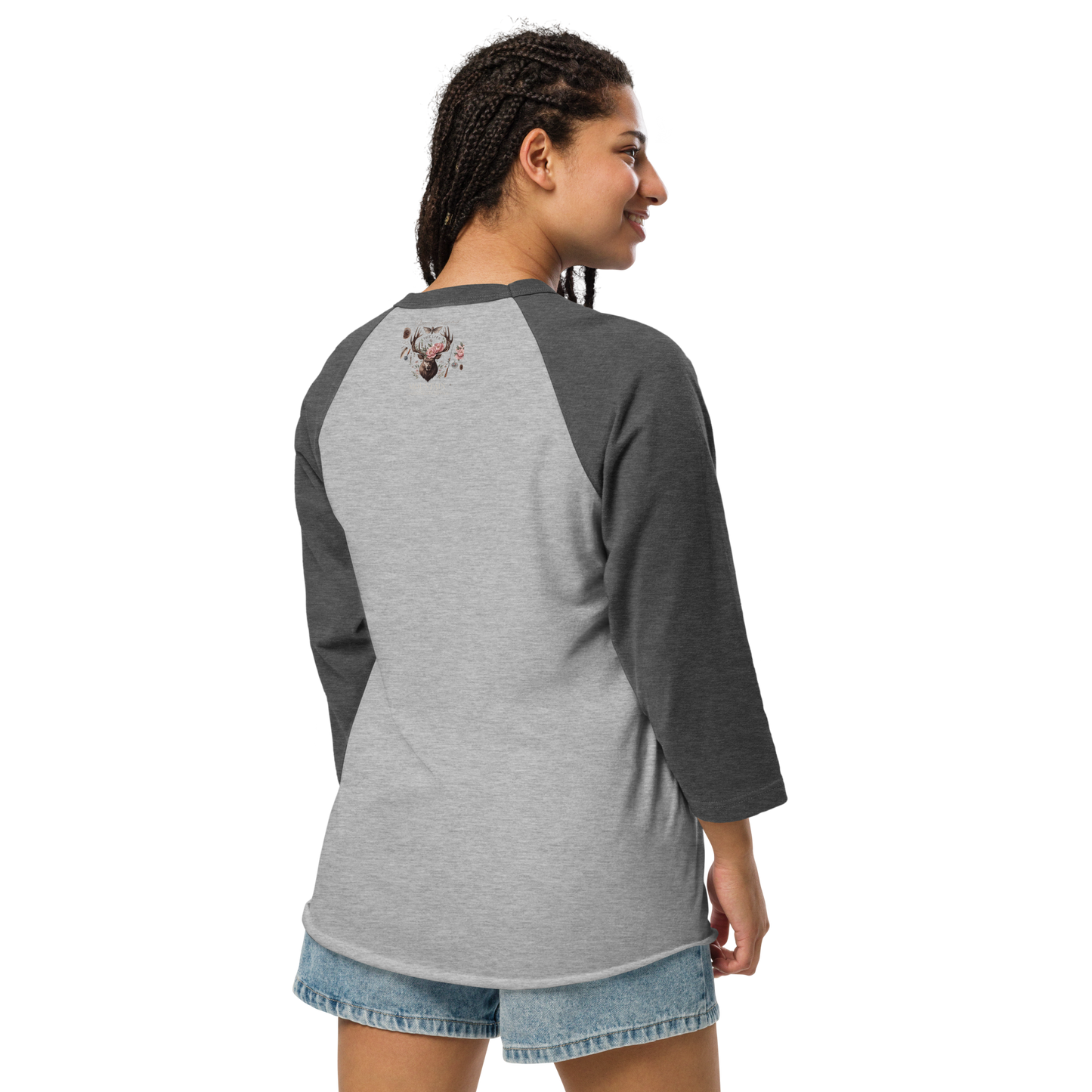 3/4 sleeve raglan shirt