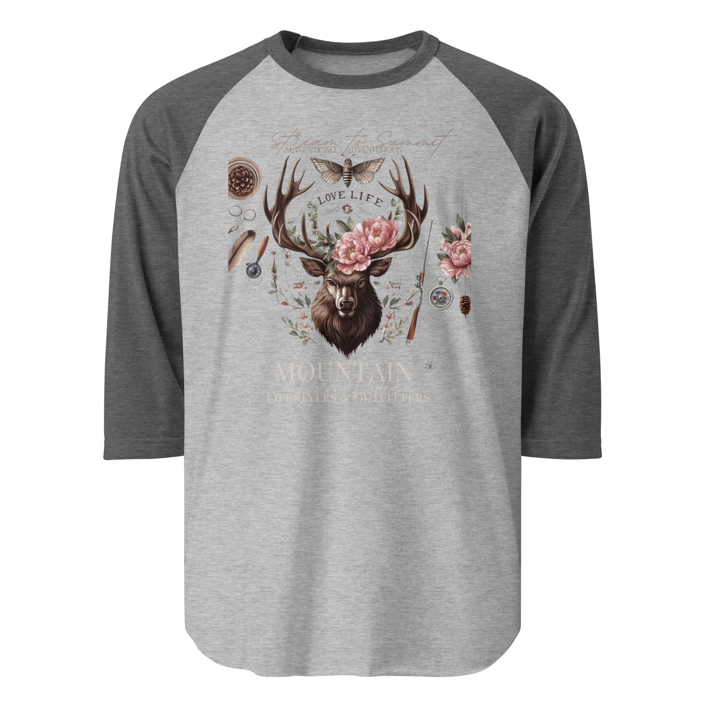 3/4 sleeve raglan shirt