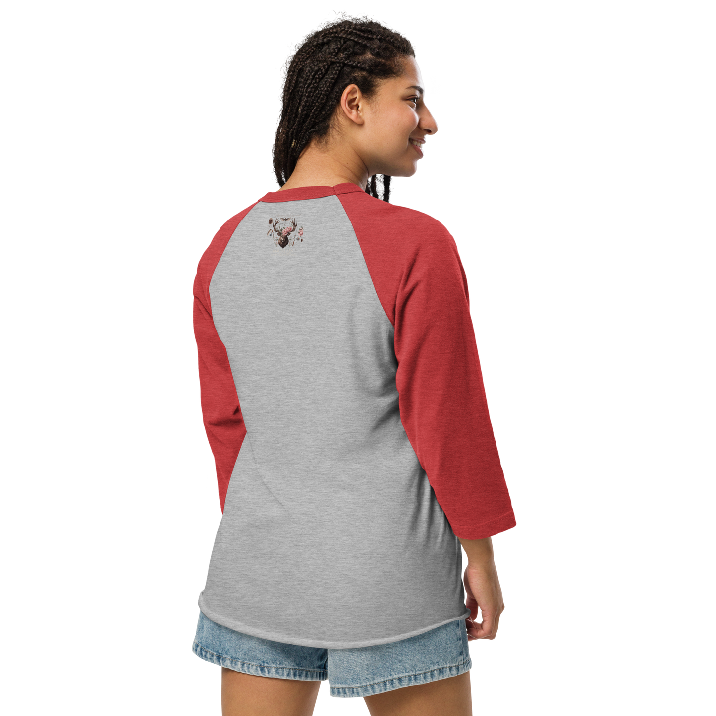 3/4 sleeve raglan shirt