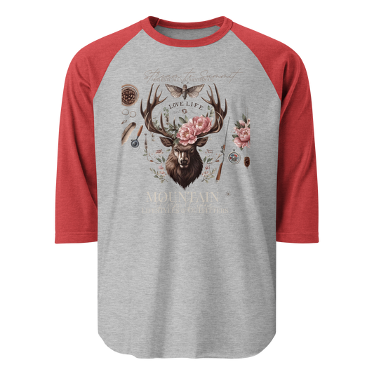 3/4 sleeve raglan shirt