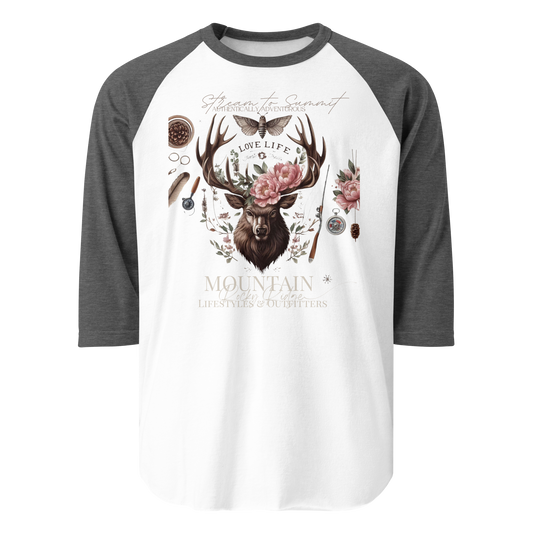 3/4 sleeve raglan shirt