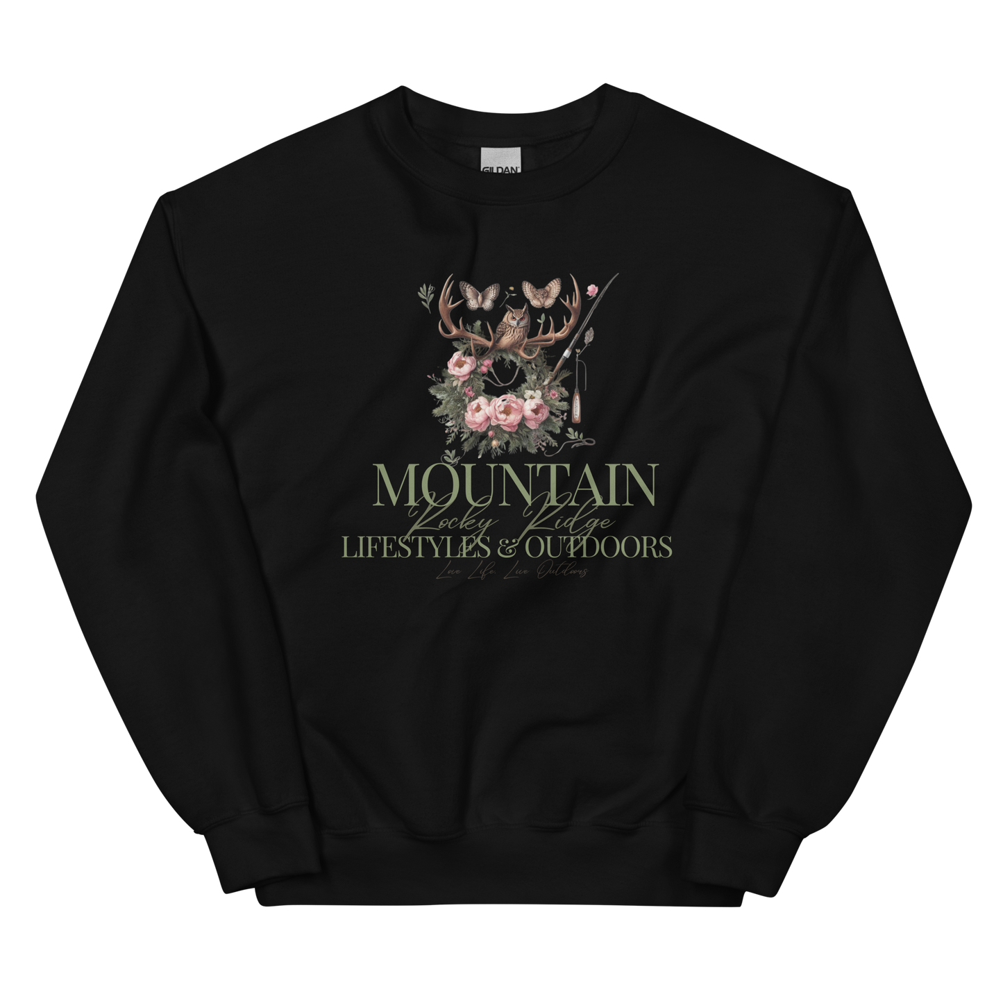 Unisex Sweatshirt Exclusive Love Life Live Outdoors MRRL&O Print Designs