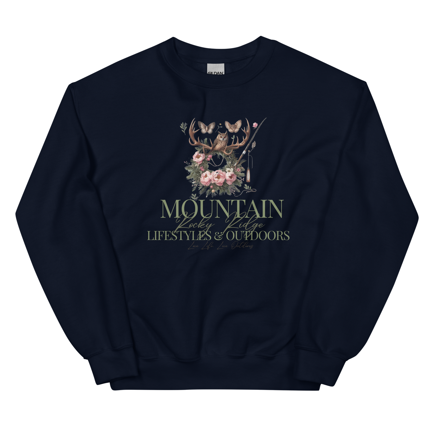 Unisex Sweatshirt Exclusive Love Life Live Outdoors MRRL&O Print Designs