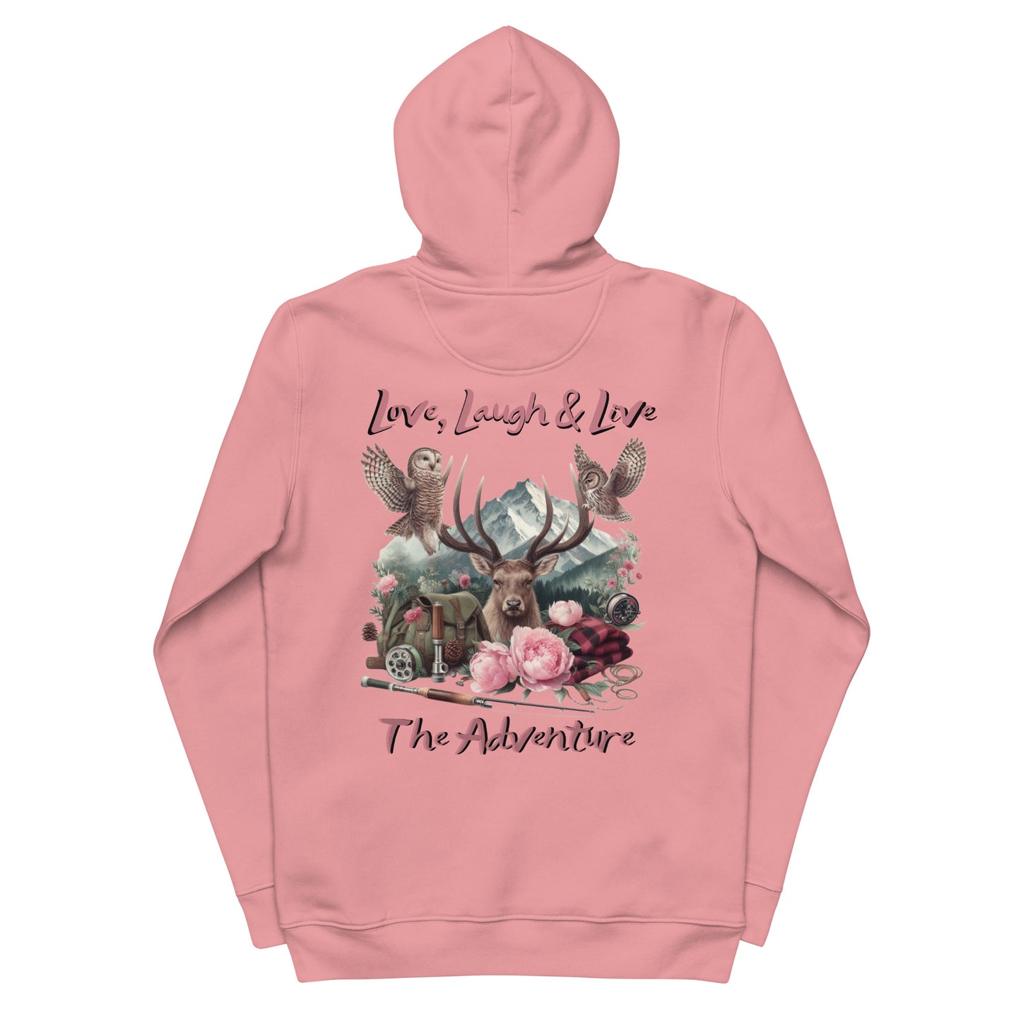 Unisex Essential Eco Hoodie Exclusive Love Life Live Outdoors MRRL&O Print Designs