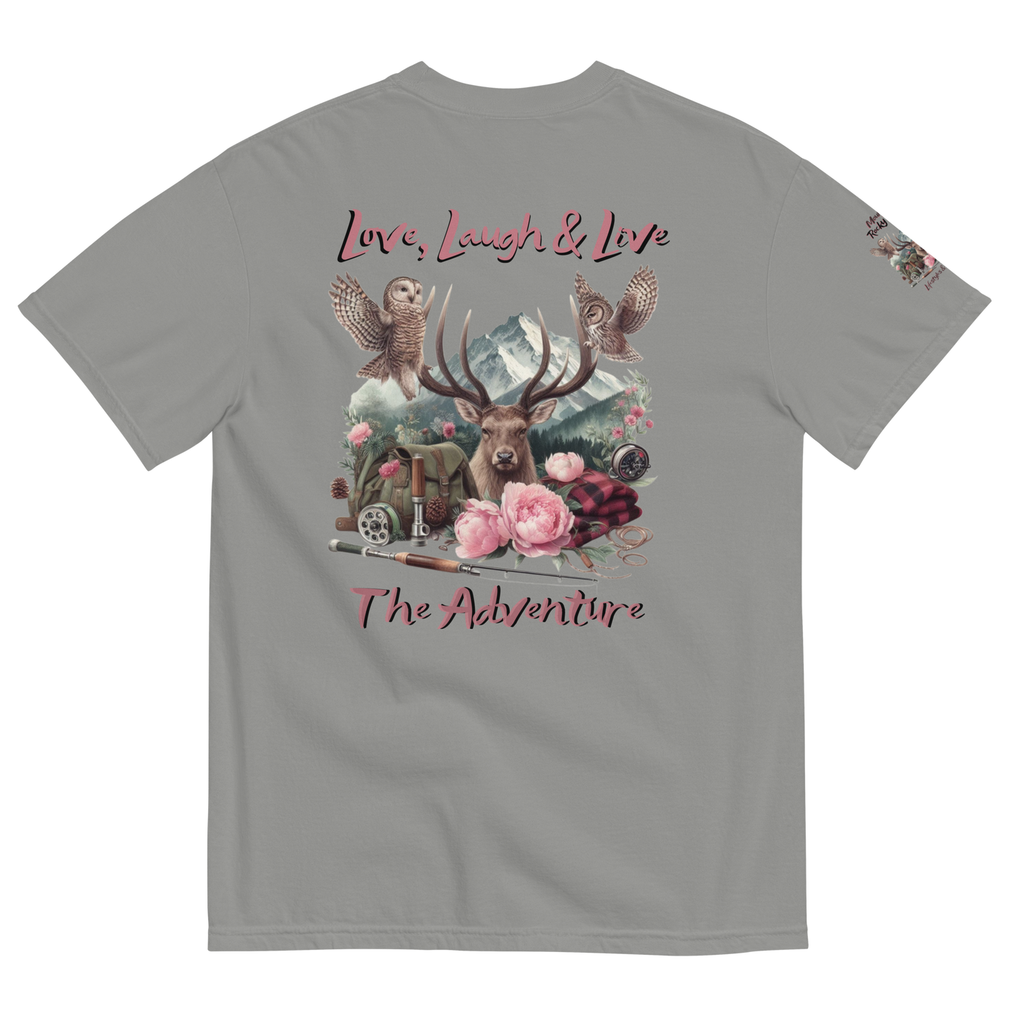 Unisex Garment-Dyed Heavyweight T-shirt Exclusive Love Life Live Outdoors MRRL&O Print Designs