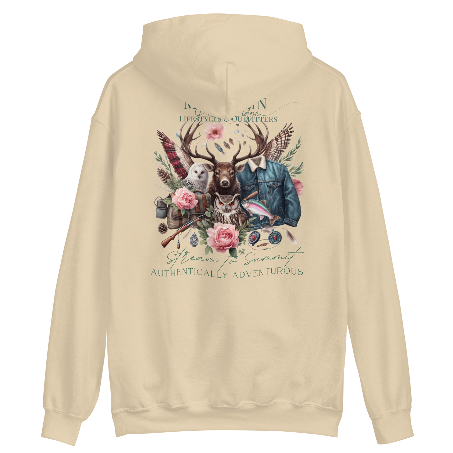 Unisex Hoodie Exclusive Love Life Live Outdoors MRRL&O Print Designs