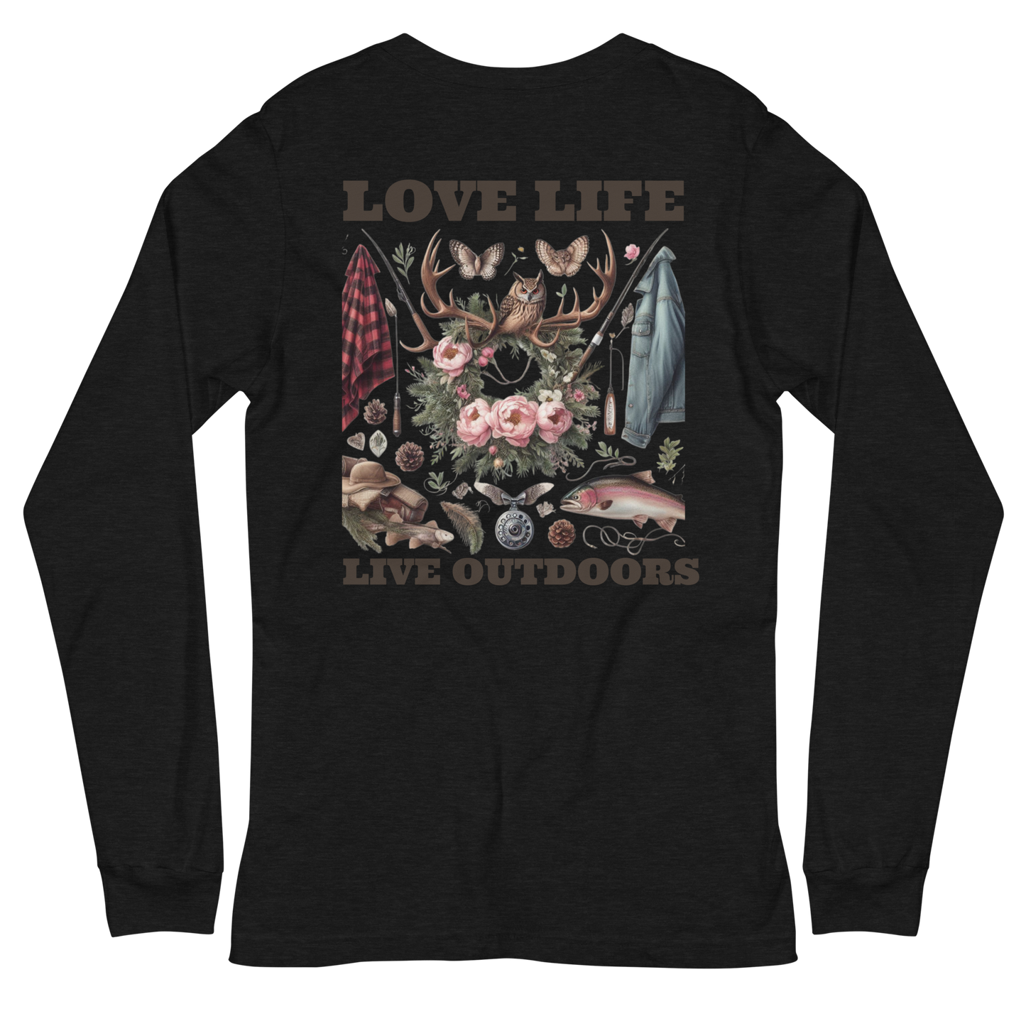 Unisex Long Sleeve Tee MRRL&O Exclusive Print Design