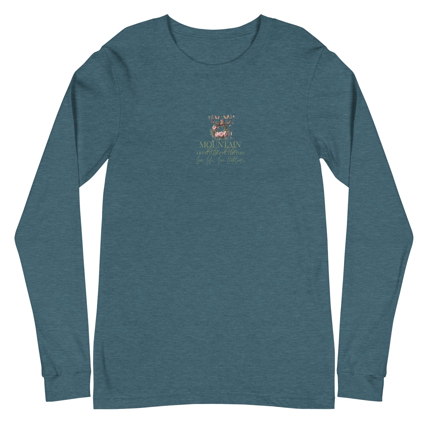 Unisex Long Sleeve Tee  Exclusive Love Life Live Outdoors MRRL&O Print Designs