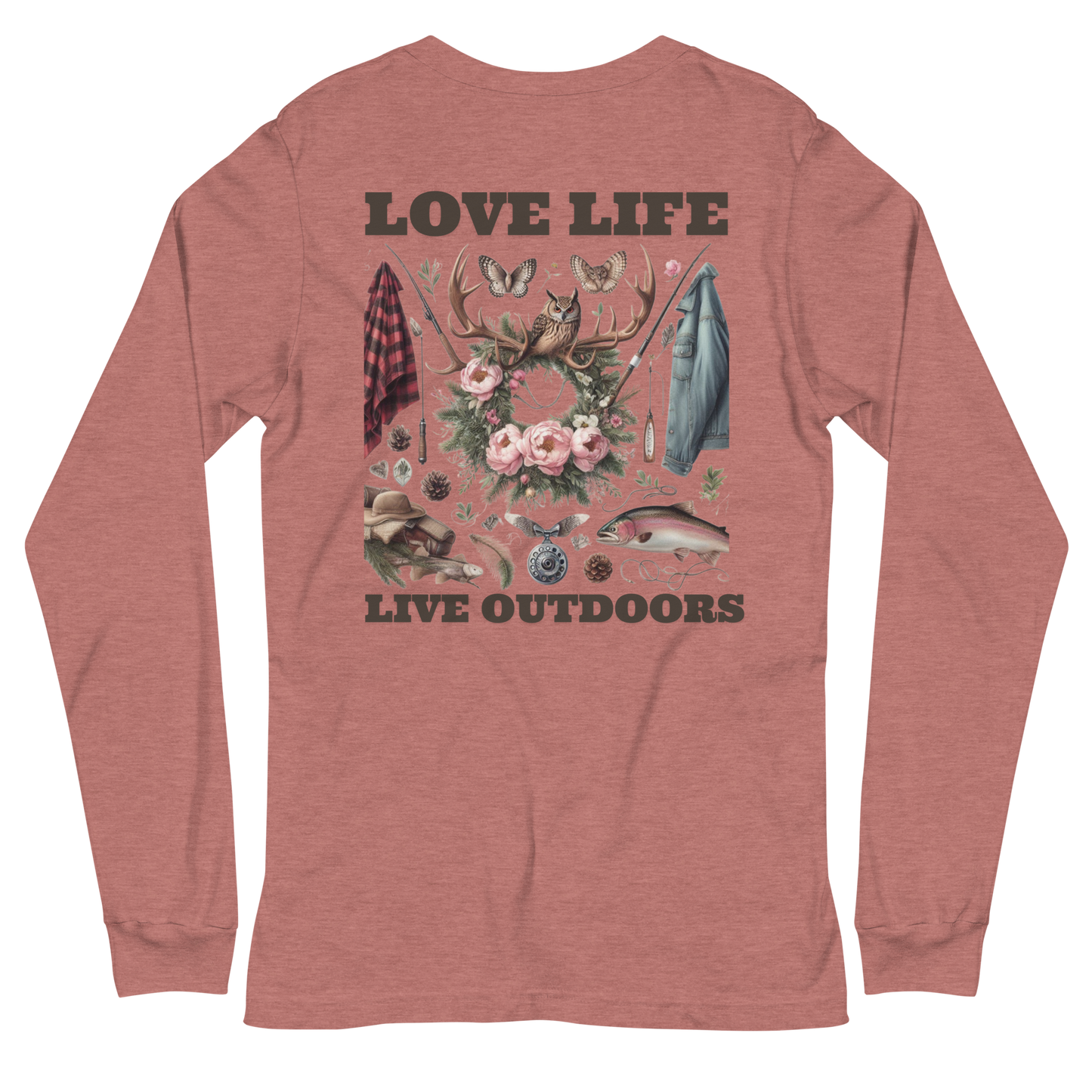 Unisex Long Sleeve Tee MRRL&O Exclusive Print Design