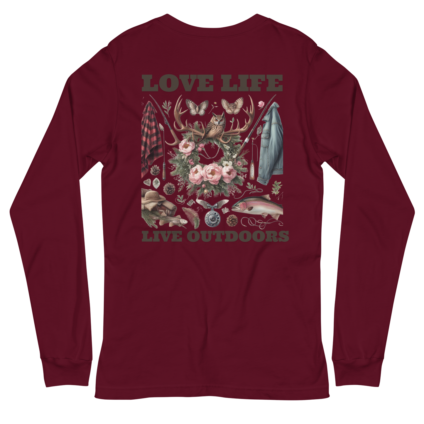 Unisex Long Sleeve Tee MRRL&O Exclusive Print Design