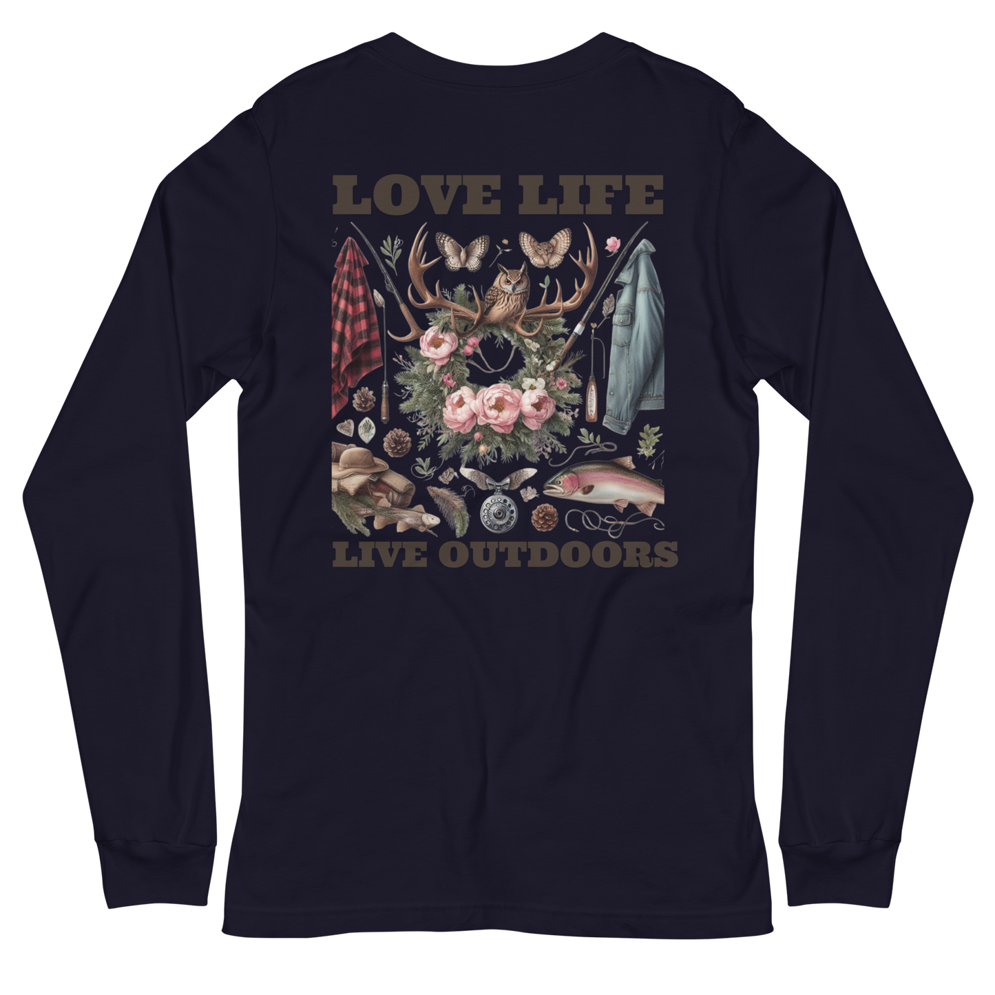 Unisex Long Sleeve Tee MRRL&O Exclusive Print Design