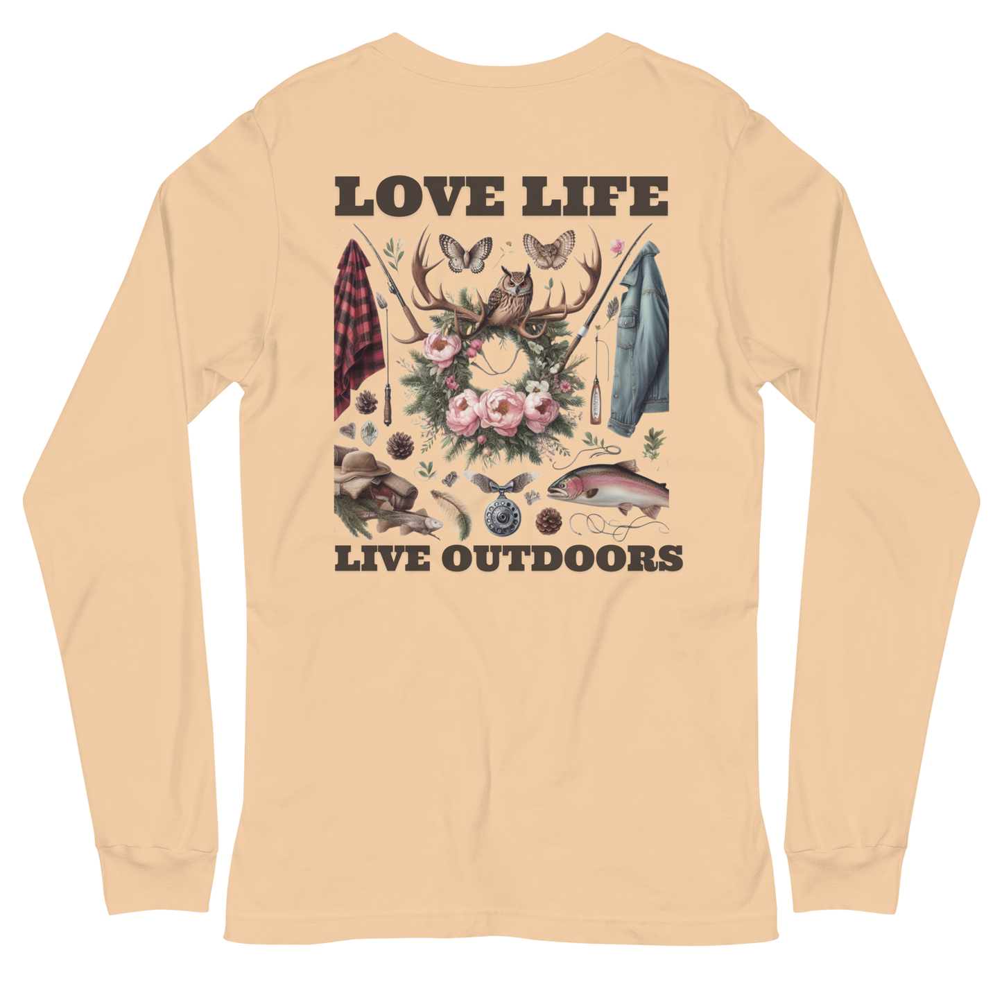 Unisex Long Sleeve Tee MRRL&O Exclusive Print Design